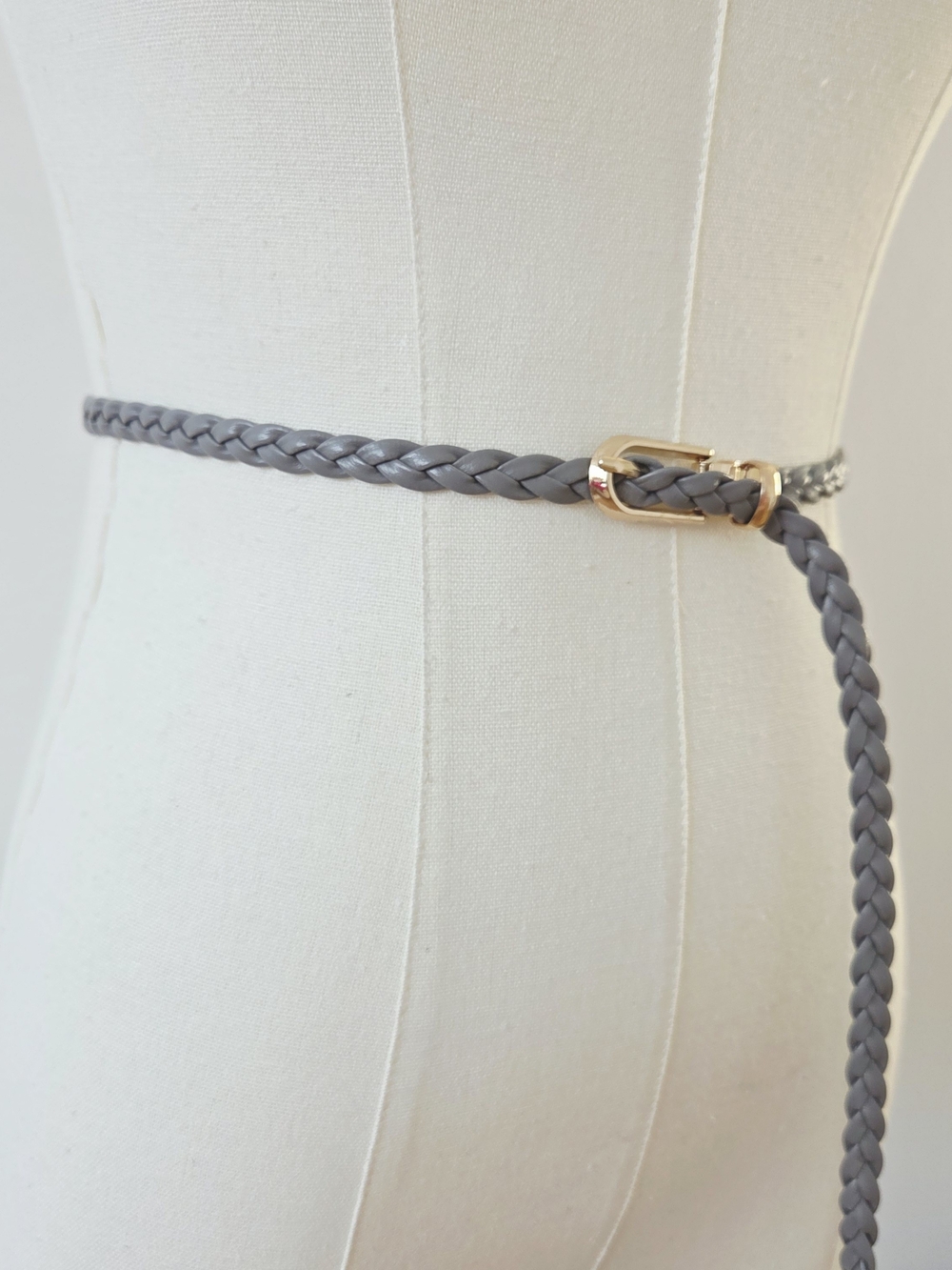 Gray Braided Belt - Picture 6 of 8